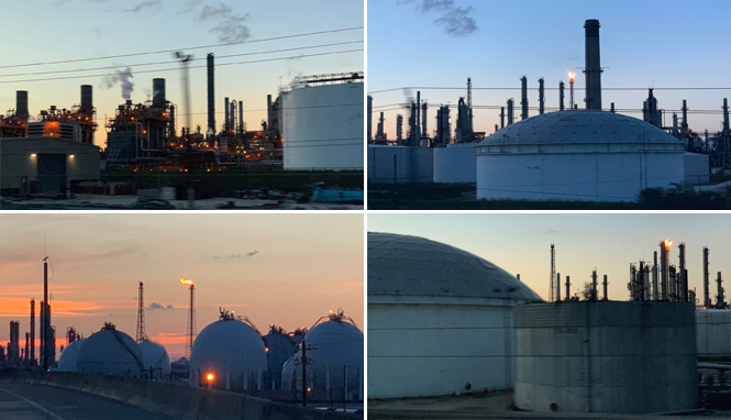 refinery collage